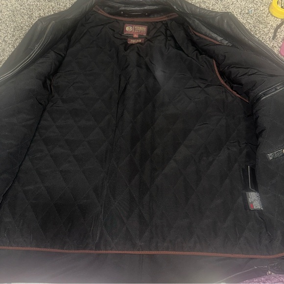 Y2K black Wilsons Leather full-zip leather jacket removable Thinsulate lining. - Picture 6 of 11